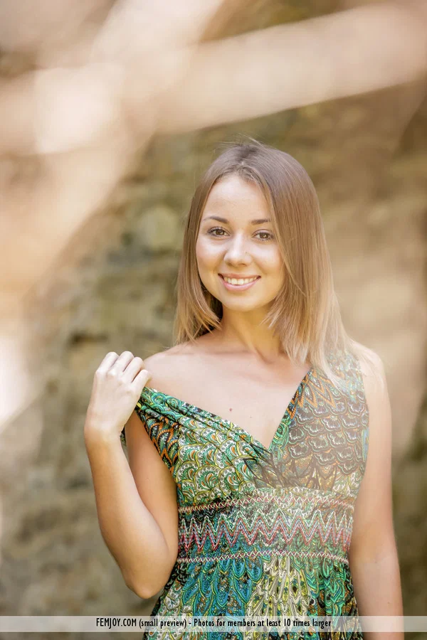 Adorable teen Linda A highlights her cute ass while posing nude in a courtyard  - Teen, Outdoor, European, Glamour, Babe, Shaved, Tiny Tits, Spreading, Clothed, Ass  - Photo 2