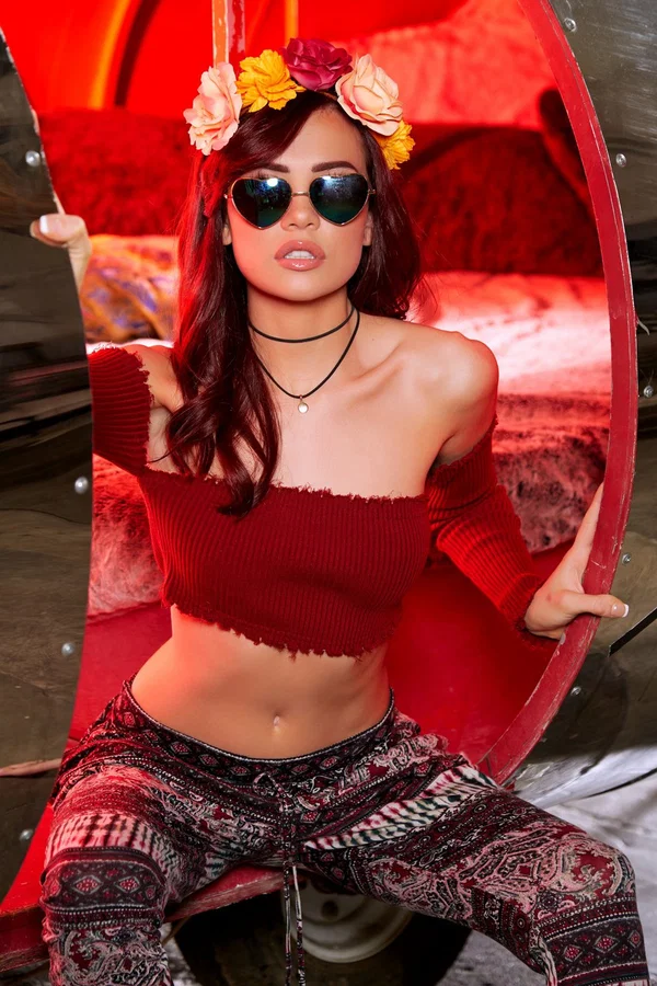 Pretty petite babe Sabina Rouge shows off her small tits and her shaved pussy  - Centerfold, Redhead, Shaved, Natural Tits, Glasses, High Heels, Teen, Ass, Tiny Tits, Pussy  - Photo 19