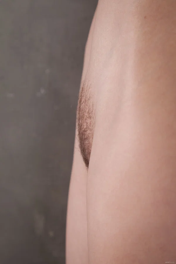 Skinny teen with wavy hair models totally naked on a wooden stool  - Hairy, Legs, Pussy, Tiny Tits, Teen, Cute, Ass, Skinny, Babe, Solo  - Photo 12