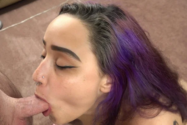 Sexy amateur Indigo Dances shows her chubby naked body & gives a POV blowjob  - Chubby, Curvy, Thick, BBW, POV, Amateur, Sexy, Blowjob, PAWG, Big Tits  - Photo 13