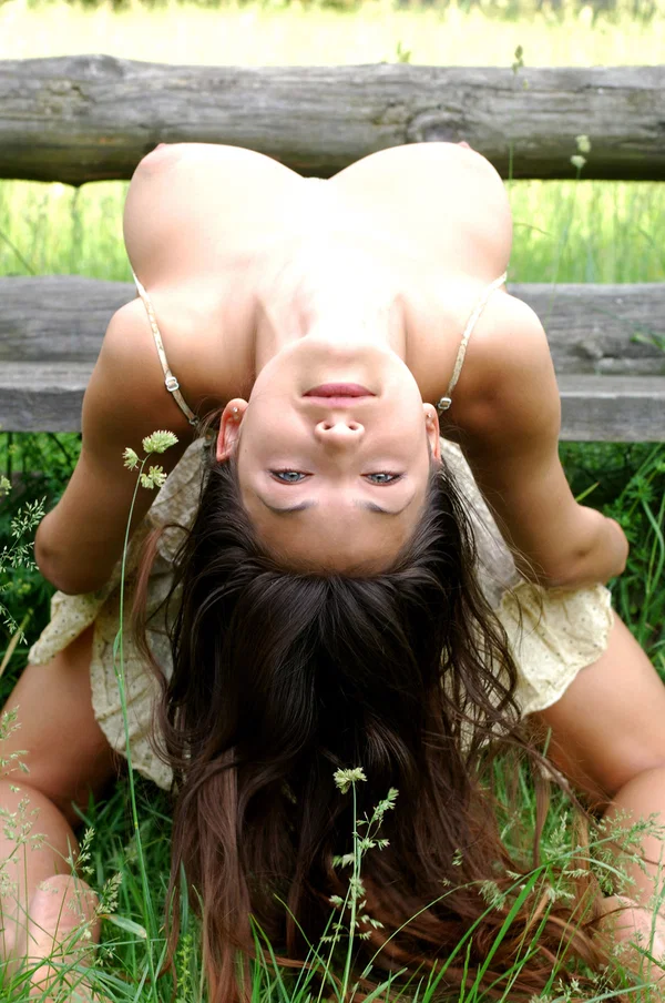 Sweet teen with fine breasts Sofi A poses in a hot dress outdoors  - Outdoor, Amateur, Teen, Upskirt, Big Tits, Skirt, Saggy Tits, Babe, Cute, Beautiful  - Photo 16