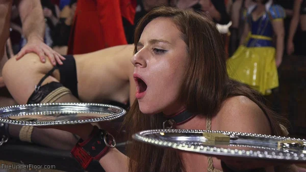 Collars and cuffs are a must for these kinky slaves participating in group sex  - Orgy, Party, Groupsex, MILF, Reality, BDSM, Ass Fucking, Bondage, Stockings, Anal  - Photo 5