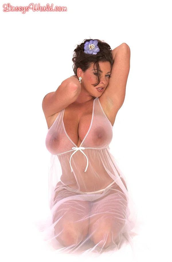 Buxom Linsey Dawn poses to flaunt her droopy tatas in sheer lingerie  - Big Tits, Lingerie, Mature, MILF, Natural Tits, British, Ass, White, PAWG, Babe  - Photo 13