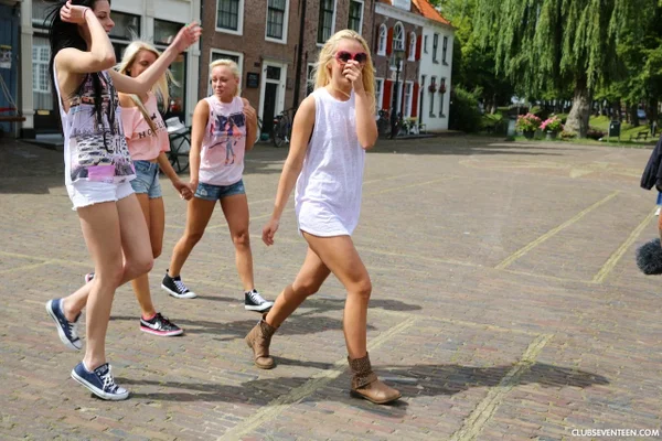 Club Seventeen performed by Daniella C, Jessie C, Naomi I Naked Photos  - Dutch, Public, Shorts, Boots, Teen, Tiny Tits, Glasses, Outdoor, Panties, Blonde  - Photo 5
