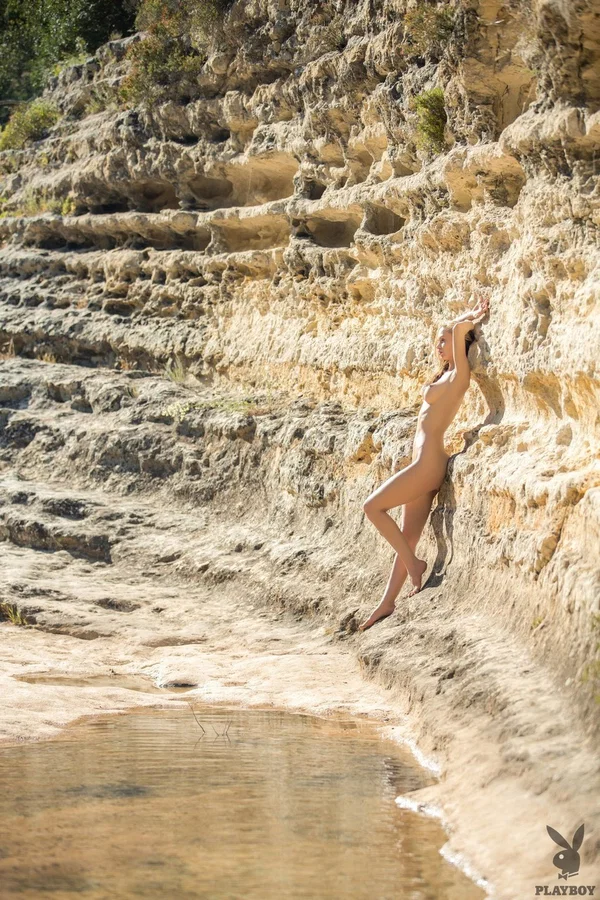 Centerfold babe in a sexy bikini Miss Zita flaunting her fake tits outdoors  - Bikini, Centerfold, Tall, Outdoor, Beautiful, Big Tits, Hungarian, Model, Blonde, Glamour  - Photo 1