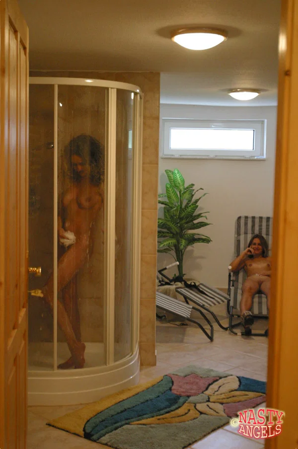 Curly haired babe Sonya flaunts her big tits while showering in a solo  - Curly, Bath, Shower, Amateur, Wet, Big Tits, Teen, Blonde, PAWG, Pussy  - Photo 8