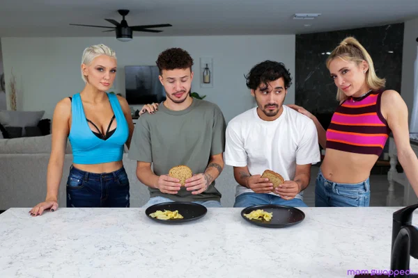 Mom Swapped performed by Aiden Ashley, Apollo Banks, Kenzie Taylor Porn Pics  - Mom, Family, Couple, Swingers, MILF, Stepmom, Handjob, Short Hair, Glasses, Cowgirl  - Photo 5