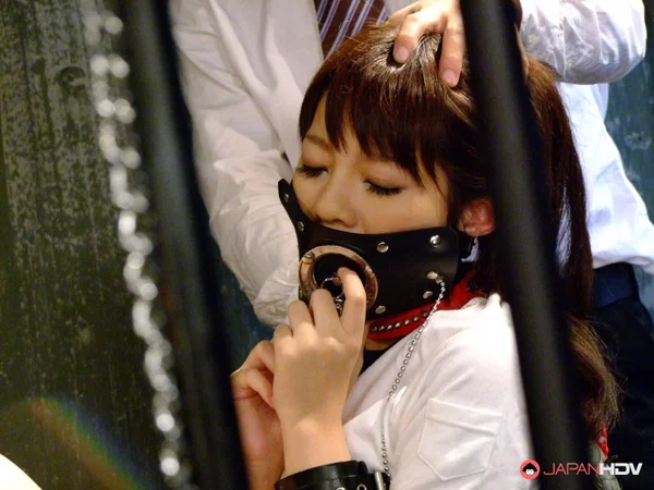 Asian schoolgirl Yu Ayana gets creampied in a wild MFM threesome  - Japanese, Asian, BDSM, Redhead, Groupsex, Blindfold, Bondage, Big Tits, Nipples, Blowjob  - Photo 1