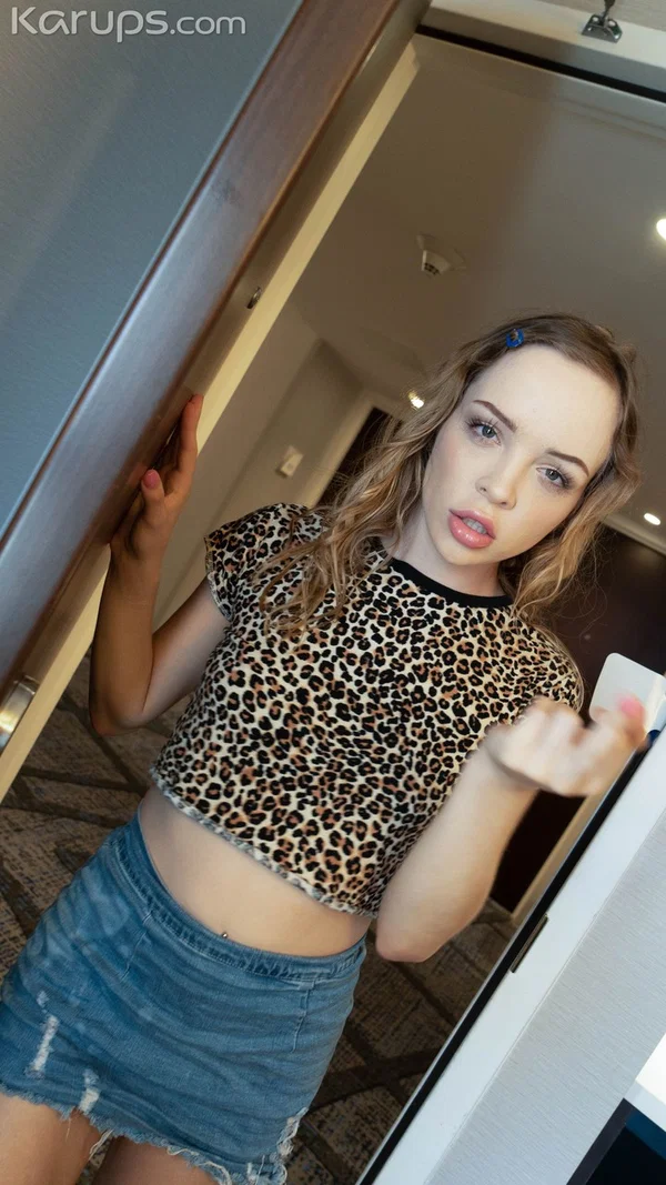 Amateur teen with small tits Aliya Brynn rides a fat cock in POV  - Amateur, Cute, Teen, White, Brunette  - Photo 1