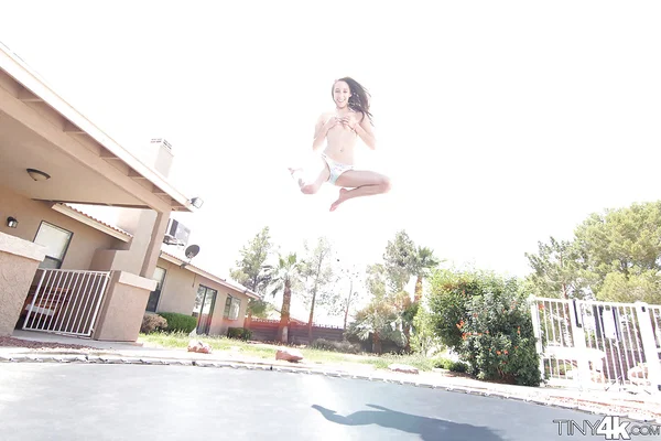 Leggy solo girl Lola Hunter poses outdoors beside swimming pool in bikini  - Outdoor, Bikini, Legs, Pool, Babe, Beautiful, Solo  - Photo 8