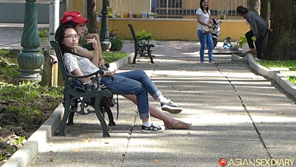 Asian Sex Diary My C  - Asian, Missionary, Hairy, Public, Amateur, POV, Jeans, Clothed, Outdoor, Panties  - Photo 8