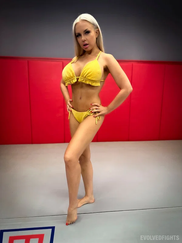 Busty blonde Bad Bella gets a thorough dicking while wrestling with a man  - MILF, Sports, Bikini, Big Tits, Ass, Hardcore, Cowgirl, Blowjob, Fake Tits, PAWG  - Photo 3