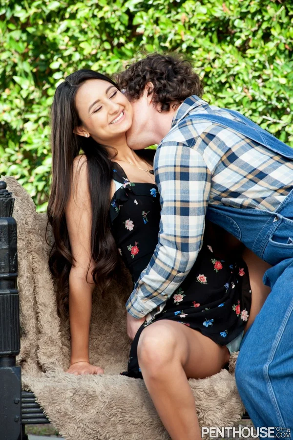 Long-legged Latina teen Eliza Ibarra seduces a cute gardener and fucks him  - Outdoor, Reality, Centerfold, Cowgirl, Hardcore, Teen, Pornstar, Upskirt, Dress, Latina  - Photo 5