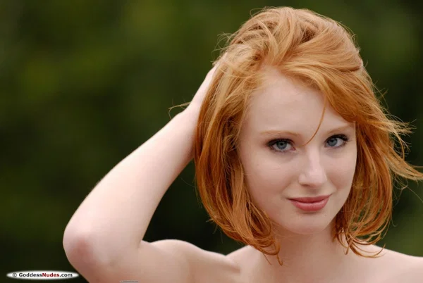Natural redhead removes sheer lingerie to pose nude in black heels  - Redhead, Beautiful, Teen, Pretty, Babe, Glamour, Solo, Model, Cute  - Photo 12