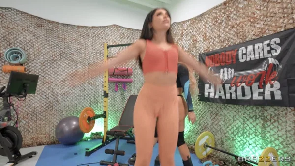 Lesbian babes Kayley Gunner & Jane Wilde have wild oral sex at the gym  - Yoga Pants, Gym, Sports, Tribbing, Lesbian, Reality, Pornstar, Ass, Fingering, Tiny Tits  - Photo 5