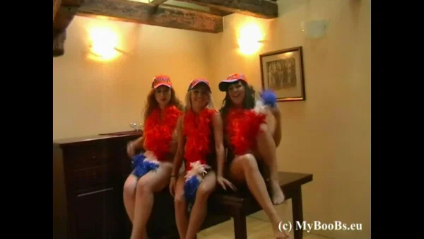 Big titted women end up naked while masturbating with sex toys  - Threesome, MILF, Big Tits, Redhead, Lesbian, Czech, Natural Tits, Spreading, Dildo, Reality  - Photo 1