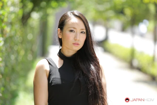 Japanese beauty Aya Shiina models on a city street in a black dress  - Japanese, Asian, Public, Brunette, Outdoor, Ass, Non Nude, PAWG, Babe, Beautiful  - Photo 14