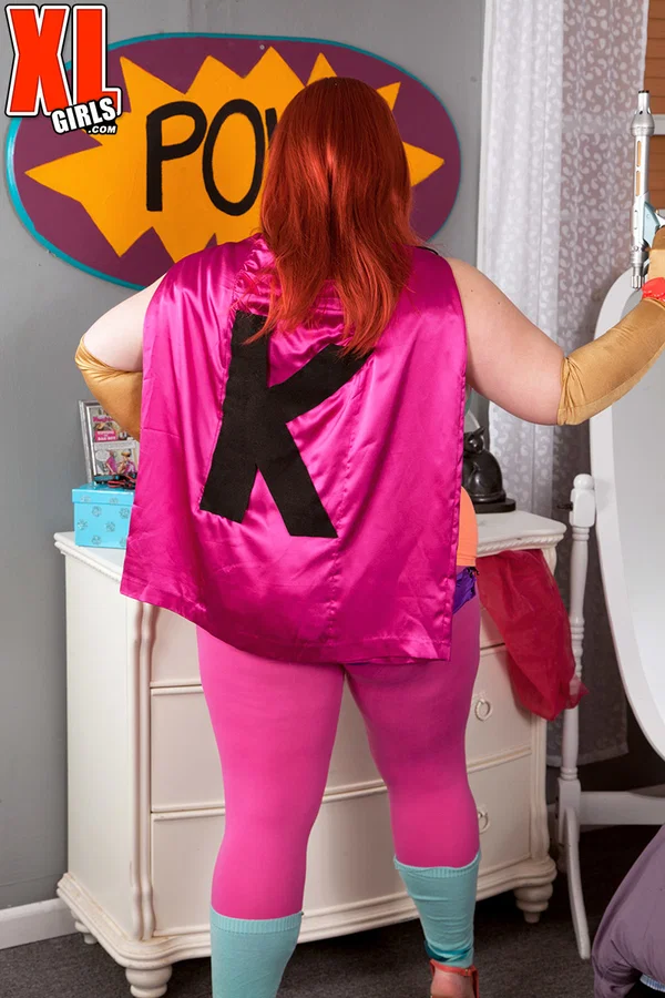 Redheaded fatty Kitty Mcpherson releases her large boobs from cosplay attire  - Cosplay, BBW, Yoga Pants, Chubby, Thick, Big Tits, Curvy, Natural Tits, Nipples, Clothed  - Photo 5