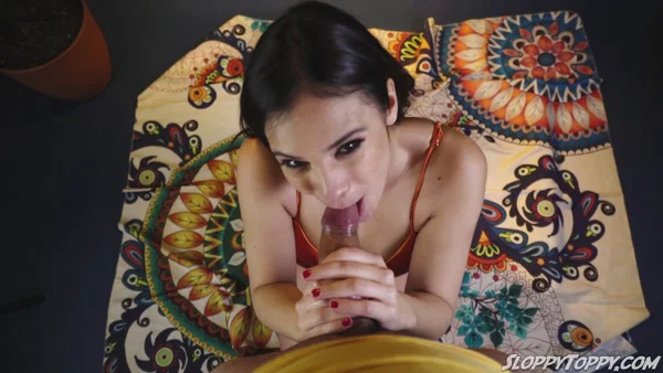 Brunette Latina Kuleana blowing rimming and blowing her lover in POV  - POV, Big Cock, Latina, Handjob, Blowjob, Deepthroat, Cumshot, Brunette, Non Nude  - Photo 3