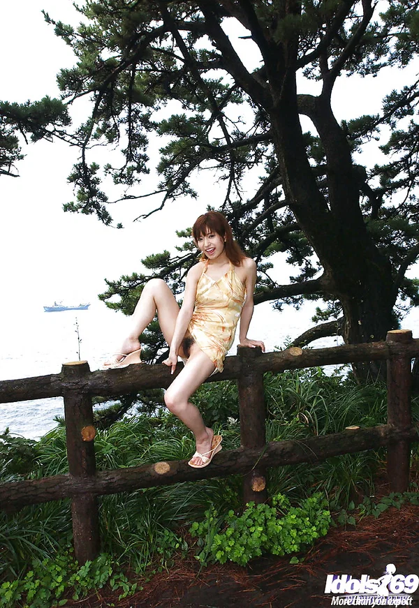 Nasty asian cutie An Nanba slipping off her dress outdoor  - Japanese, Asian, Outdoor, Teen, Ass, Hairy, Babe, Upskirt, Skirt, Legs  - Photo 4