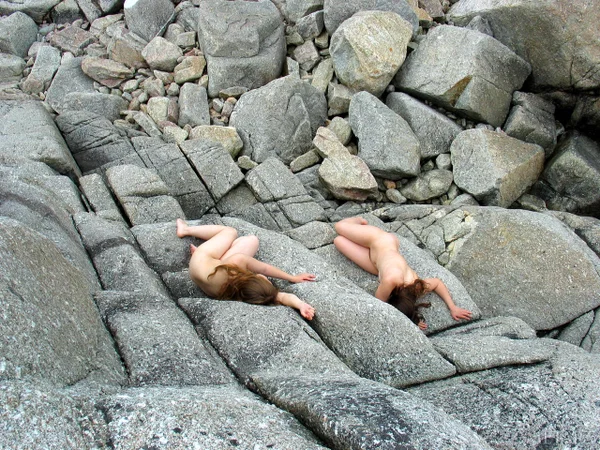 Shameless amateur teen models posing butt naked in beautiful nature  - Outdoor, Beach, Teen, PAWG, Lesbian, Ass, Tiny Tits, Cute, Legs, Feet  - Photo 8