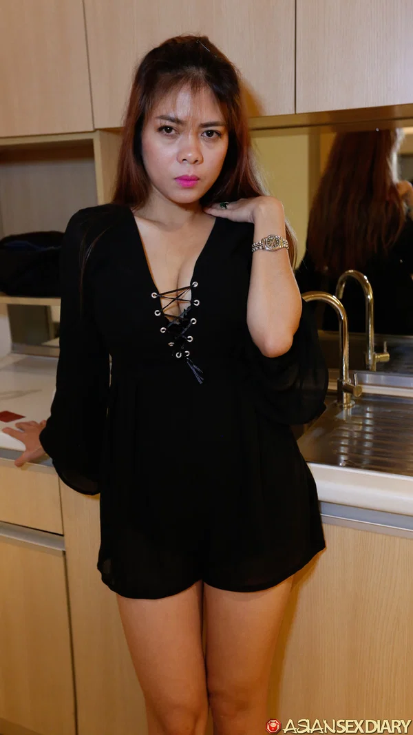 Asian Sex Diary Star  - Asian, Redhead, Amateur, Missionary, Shorts, Ass, Clothed, High Heels, Lingerie, Legs  - Photo 10