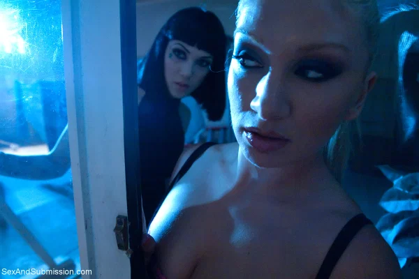 Sex And Submission Asphyxia Noir, James Deen, Lea Lexis  - Bondage, Short Hair, BDSM, Erotic, Panties, Skirt, Nipples, Reality, Legs  - Photo 14