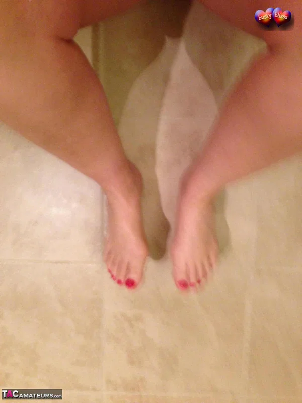 Older amateur Busty Bliss raises a toast before showing her painted toenails  - Mature, BBW, Amateur, Pantyhose, Feet, Chubby, Curvy, Panties, Thick, Spreading  - Photo 15