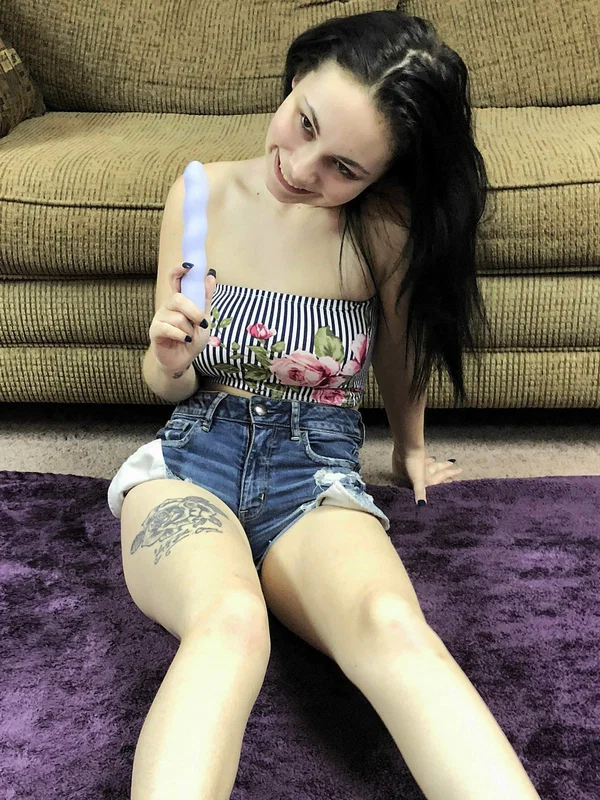 Busty teen Lenna Lux flaunts her big tits and toys her bushy beaver  - Masturbation, Pussy, Teen, Amateur, Big Tits, Petite, Natural Tits, Dildo, Skinny, Beautiful  - Photo 2