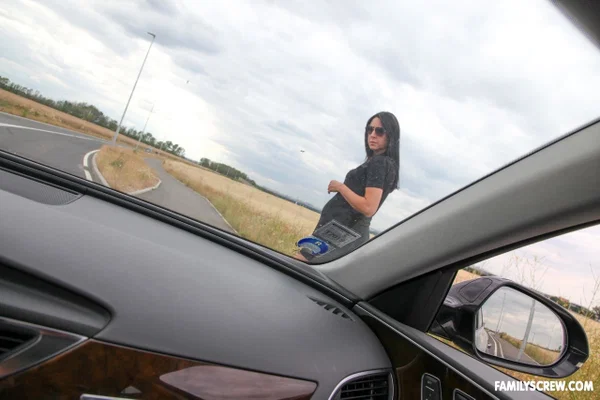 Czech teen Yvette gets fucked by an old stranger in the middle of the road  - Old Man, Family, Czech, Thick, Ass Fucking, Outdoor, Curvy, Teen, Doggy Style, Chubby  - Photo 3