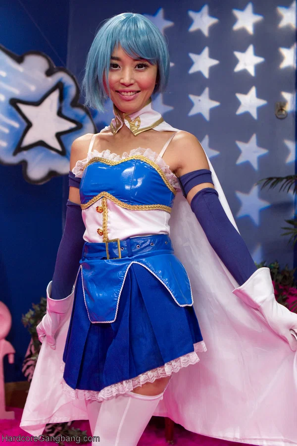 Asian hottie Marica Hase gets roughly anal fucked & DPed in a cosplay gangbang  - Pussy, Big Tits, Spreading, Asian, White, Non Nude, British, Petite, Cosplay, Gangbang  - Photo 1