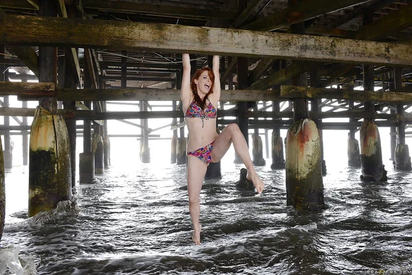 Big tits and hairy pussy of marvelous babe Penny Pax shown outdoor  - Outdoor, Hairy, Ass, Bikini, Legs, Big Tits, Panties, Natural Tits, Beautiful, Solo  - Photo 5
