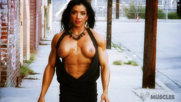 Muscular Latina Marina Lopez shows her fakes while walking down the street  - Sports, Gym, Latina, Sexy, Petite, Outdoor, Brunette, Big Tits, Non Nude  - Photo 17