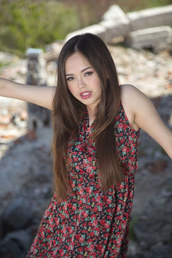 Sex Art performed by Li Moon Nude Pics  - Ukrainian, Petite, Outdoor, Teen, Upskirt, Pussy, Model, Natural Tits, Big Tits, Skirt  - Photo 1