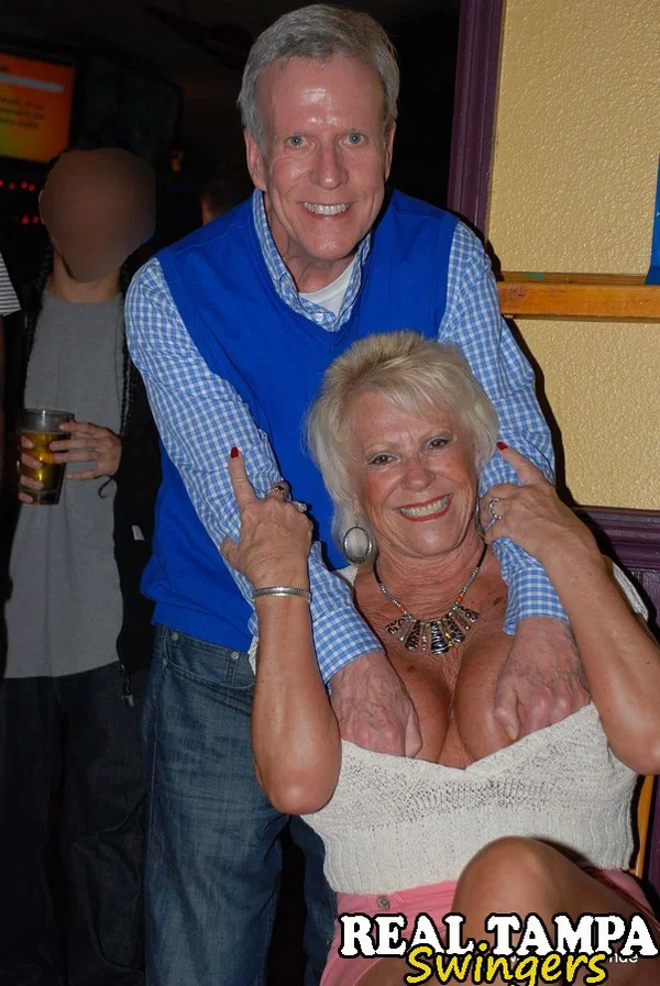 Mature lady Tracy Lick introduces her swinging friends at a party  - Swingers, Mature, Party, Granny, Clothed, Interracial, Ass, Big Tits, Skirt, Panties  - Photo 6