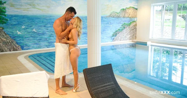 Slutty blonde Candee Licious sucks and rides a big dick in her hotel room  - Petite, Pool, Ass, Reality, Stockings, Handjob, Hardcore, Legs, Outdoor, Cumshot  - Photo 5