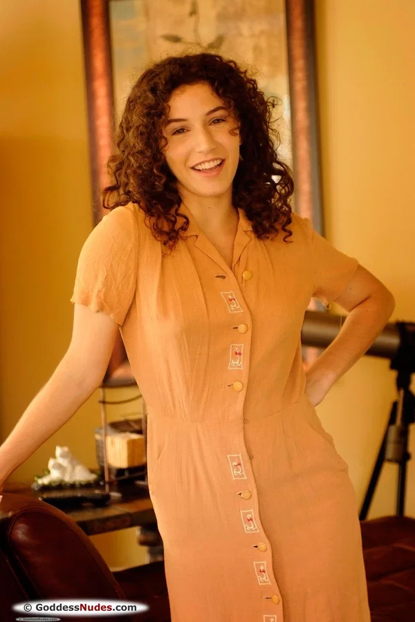 Gorgeous curly-haired babe Sativa shows off her lovely tits & her hairy pussy  - Curly, Hairy, Teen, Skinny, Beautiful, Cute, Feet, Brunette, Legs, Glamour  - Photo 5
