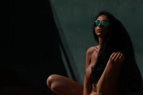 Hot babe with an ass tattoo Anya Leigh flaunts her fake boobs outdoors  - Glasses, Tattoo, British, Outdoor, Teen, Lingerie, Model, Panties, Beautiful, Bikini  - Photo 17