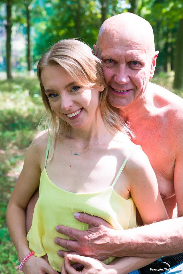 Sexy teen Lily Ray gets her face & pussy fucked by an old man at the park  - Old Young, Amateur, Czech, Outdoor, Hardcore, Teen, Shaved, Petite, Cowgirl, Blonde  - Photo 3