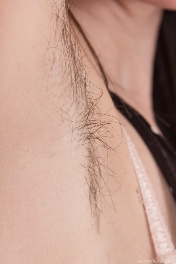Slutty amateur model Aga shows off her hairy holes and licks unshaved armpits  - Hairy, Spreading, Skinny, Armpit, Pussy, Amateur, Kitchen, Nipples, Skirt, Anal Gape  - Photo 1