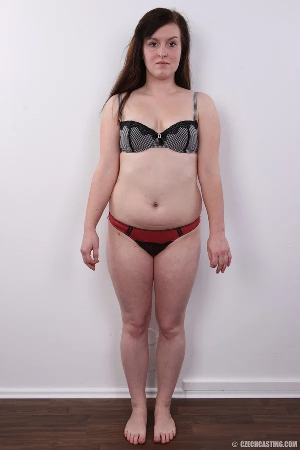 Chubby amateur Ludmila spreads her legs on a stool after getting naked  - Casting, BBW, Chubby, Amateur, Czech, Thick, Curvy, European, Ass, Close Up  - Photo 6