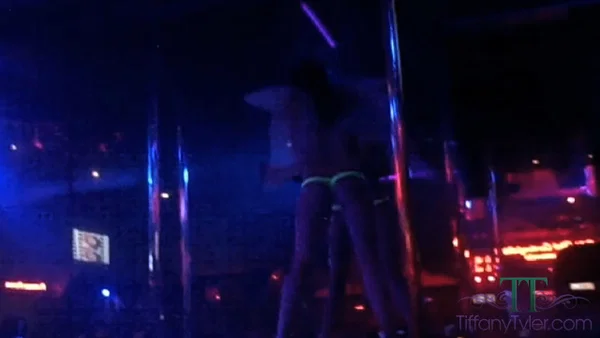 Sexy American stripper Tiffany Tyler dancing on the stage topless  - Petite, Pornstar, Brunette, White  - Photo 6