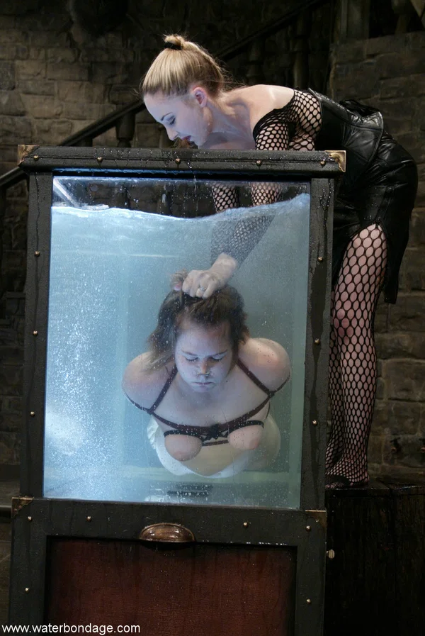 Water Bondage performed by Star Hot XXX  - MILF, Wet, Bondage, Fetish, BDSM, Natural Tits, Lesbian, Blonde, Nipples, Big Tits  - Photo 8