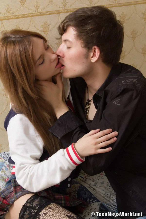Thin teen with long hair and a bald pussy fucks her guy in sexy stockings  - Tiny Tits, Teen, Amateur, Stockings, Hardcore, Shaved, Upskirt, Cowgirl, European, Ass  - Photo 10