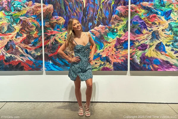Amateur model Summer exposes her underwear while visiting an art gallery  - Upskirt, Clothed, Skirt, Ass, Panties, Asshole, Spreading, Non Nude, Glamour, Model  - Photo 5