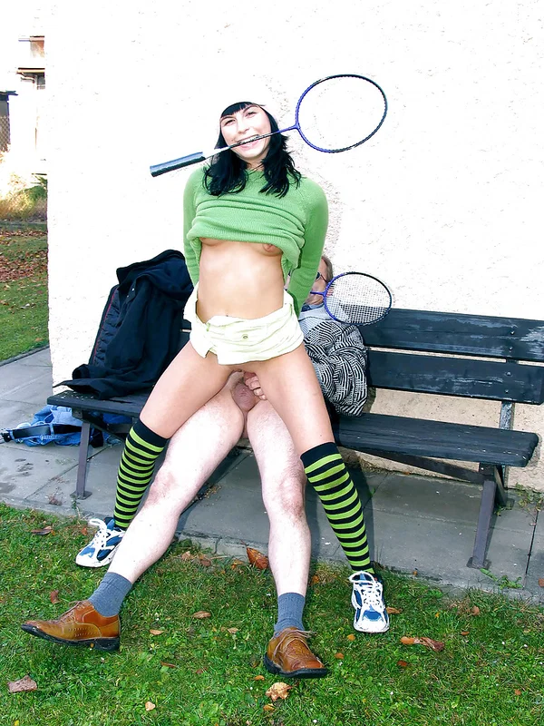Slutty teen babe Renate gets fucked by an elder guy outdoor  - Teen, Sports, Cum In Mouth, Pussy, Cumshot, Outdoor, Handjob, Socks, Shaved, Cowgirl  - Photo 5