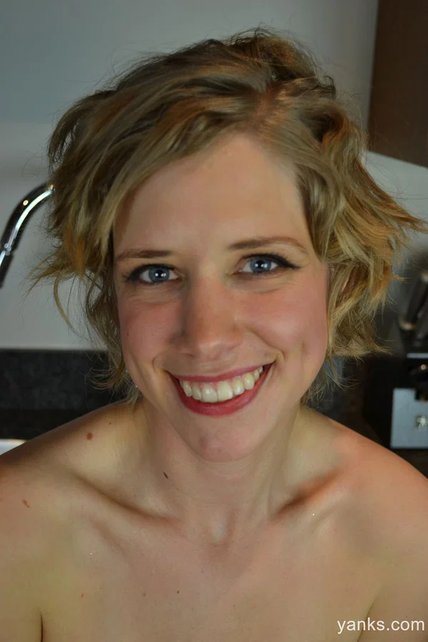 Horny amateur housewife Carmen December masturbates on the kitchen counter  - Amateur, Short Hair, Face, Upskirt, Panties, Kitchen, Hairy, Natural Tits, Undressing, Pussy  - Photo 18