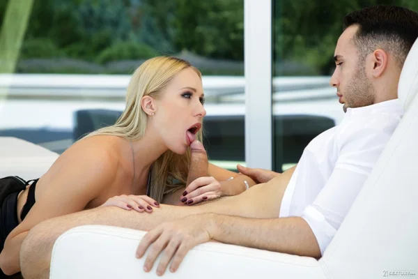 Hot blonde Angelika Grays sucks a dick before taking it up her backdoor  - Anal, Pool, Hardcore, MILF, Panties, Cum In Pussy, Pussy, Cumshot, Blowjob, Tiny Tits  - Photo 5