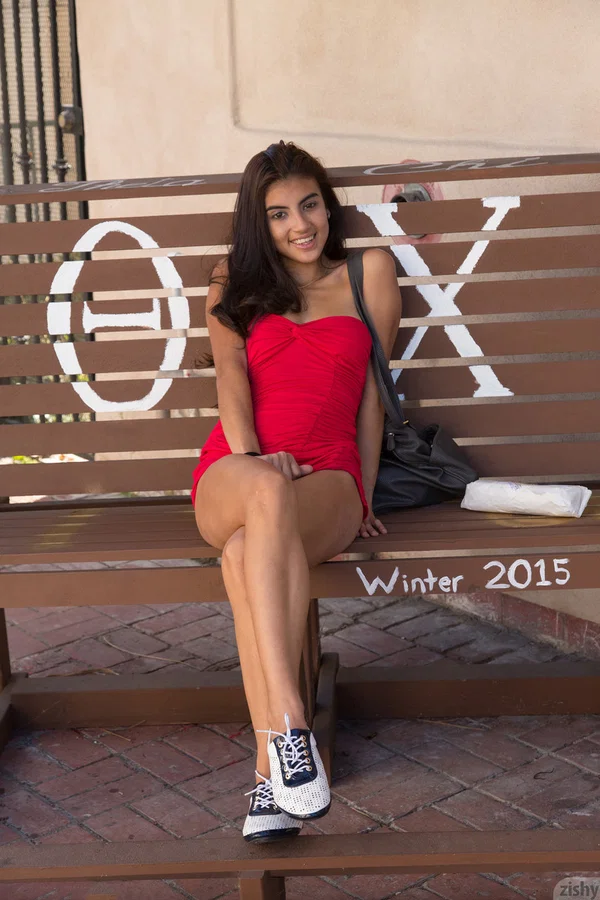 Brunette teen Michelle Rodriguez showing off her tight ass outside college.  - Latina, Girlfriend, Teen, Mature, MILF, Non Nude, Amateur, Cute, Beautiful, Brunette  - Photo 1