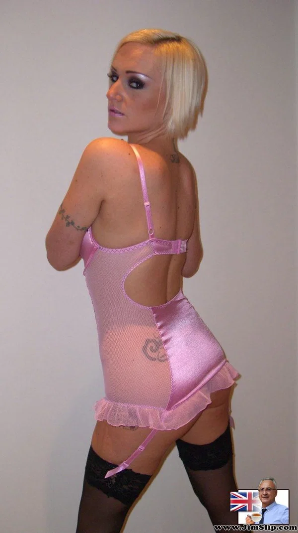Blonde slut Emma gets her trimmed pussy fucked in various sex positions  - Old Man, Doggy Style, Handjob, Stockings, British, Pussy, Legs, Amateur, Nipples, Tattoo  - Photo 5